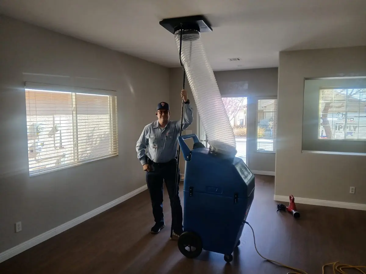 Professional Dryer Vent Cleaning work inside a DuBois home
